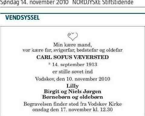 Carl Sofus Væversted